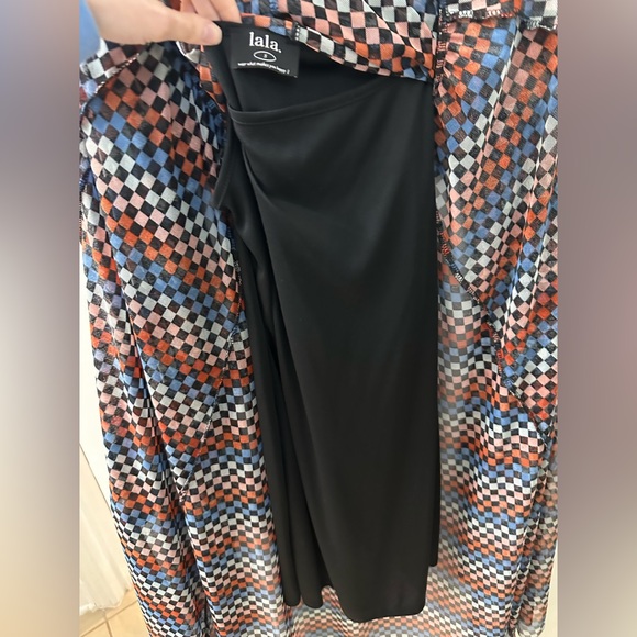 Mesh checker blue/red dress from dressed in lala - Picture 6 of 7